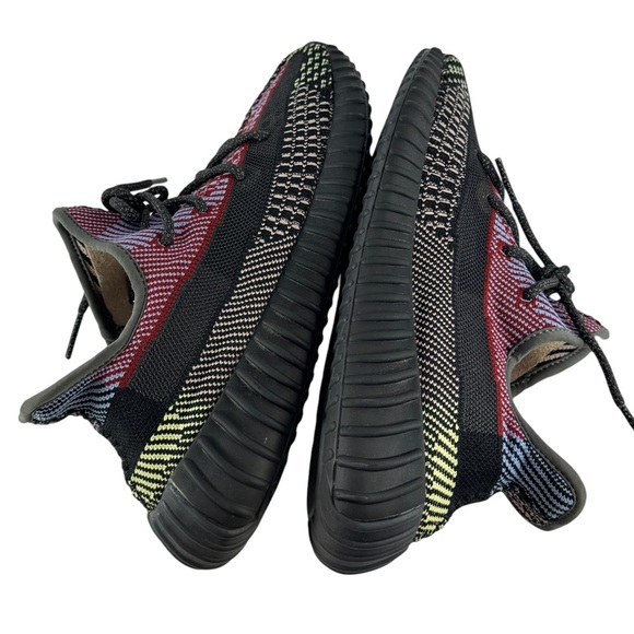 ADIDAS YEEZY Boost 350 V2 Multicolor Cloth Sneakers Marked 10 US Authenticated - Picture 11 of 13